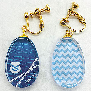 鬼滅の刃 ガラスイヤリング 嘴平伊之助