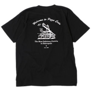 キャッ党忍伝てやんでえ ピザキャットTee ブラック L