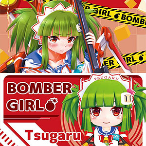 ボンバーガール マルチカードステッカー ツガル