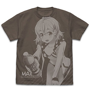 彼女、お借りします 七海麻美 オールプリントTシャツ/CHARCOAL-XL