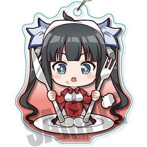 ごちきゃらアクリルキーホルダー ダンジョンに出会いを求めるのは間違っているだろうかIII ヘスティア(バイト)