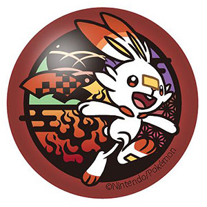 ポケットモンスター 切り絵シリーズ ガラスピンズ ヒバニー