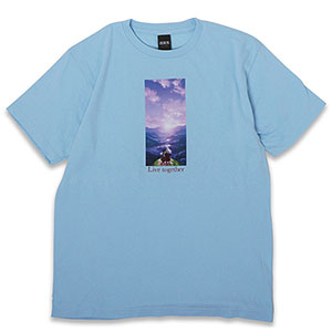 犬夜叉 Tシャツ(犬夜叉＆かごめ) ライトブルー XL