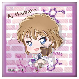 名探偵コナン ぽぷきゃら スクエア缶バッジ 毛利蘭 SD[アイアップ