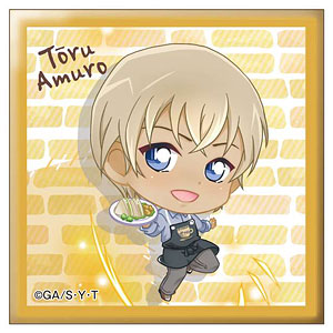 名探偵コナン ぽぷきゃら スクエア缶バッジ 毛利蘭 SD[アイアップ