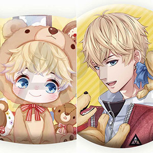 恋とプロデューサー カレともふもふ缶バッジ2個セット ハク[KADOKAWA