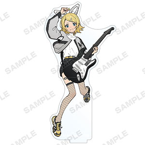 ピアプロキャラクターズ 描き下ろしイラスト 鏡音リン バンドver. Art by tarou2 BIGアクリルスタンド