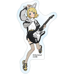 ピアプロキャラクターズ 描き下ろしイラスト 鏡音リン バンドver. Art by tarou2 ステッカー