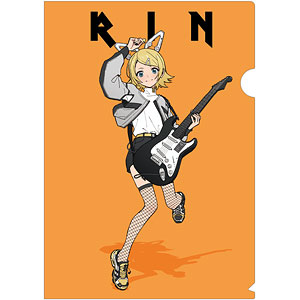 ピアプロキャラクターズ 描き下ろしイラスト 鏡音リン バンドver. Art by tarou2 クリアファイル