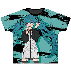 ピアプロキャラクターズ 初音ミク バンドver. Art by tarou2 フルグラフィックTシャツ ユニセックス XL