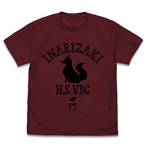ハイキュー！！ TO THE TOP 稲荷崎高校バレーボール部 Tシャツ/BURGUNDY-XL