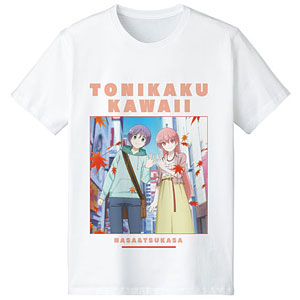 トニカクカワイイ 描き下ろしイラスト 司＆星空 おでかけver. Tシャツ レディース M