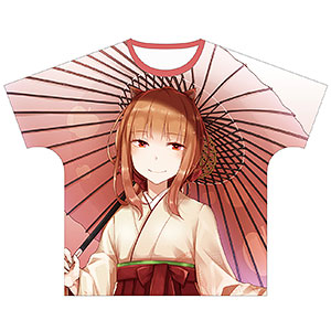 狼と香辛料 文倉十先生 描き下ろしイラスト ホロ 袴ver フルグラフィックtシャツ ユニセックス M アルマビアンカ 在庫切れ