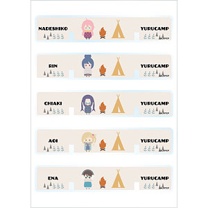 ゆるキャン△ NordiQ 卓上アクリル万年カレンダー 着せ替えパーツ