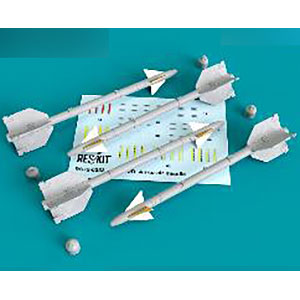 1/72 AIM-9D サイドワインダーミサイル w/リムーブ・ビフォア・フライトカバー (4個入り)