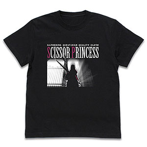 魔王城でおやすみ 称号：マント狩り スヤリス姫 Tシャツ/BLACK-L