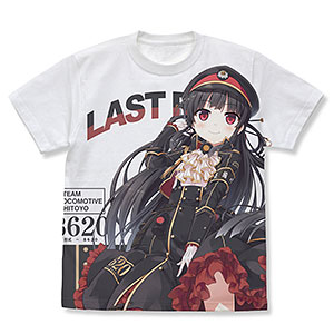まいてつ Last Run！！ ハチロク フルグラフィックTシャツ/WHITE-M