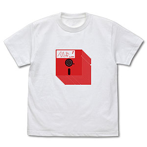 アリスソフト 赤フロッピーTシャツ/WHITE-XL