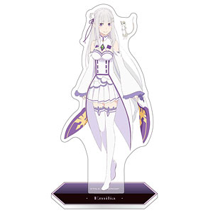 リゼロ　エミリア　ベアトリス　レム　ラム　ビッグアクリルスタンド リゼロ エミリア ラム レム ベアトリス アクリルスタンド - メルカリ