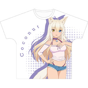 ネコぱら ココナツ フルグラフィックTシャツ ユニセックス M