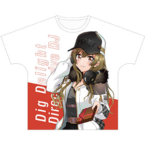 D4DJ 描き下ろしイラスト 山手響子 プレゼントver. フルグラフィックTシャツ ユニセックス M