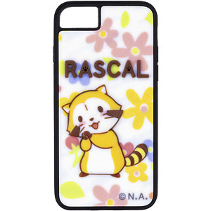 あらいぐまラスカル「ラスカル」Bver.(フラワー) 半立体スマホケース 対応機種iPhone12mini