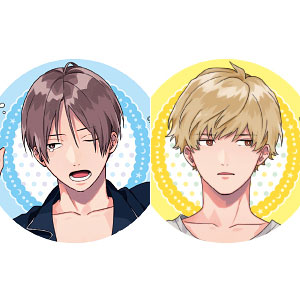 人気ランキング1位～（売れ筋商品） クールドジ男子 描き下ろし缶バッジセット パジャマver. (2)三間 ゲーム・おもちゃ・グッズ