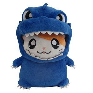 レア　ゴジハムくん　ぬいぐるみ　3種セット　ハム太郎 ゴジハムくんぬいぐるみ」3色展開で発売、怪獣たちとハムちゃん