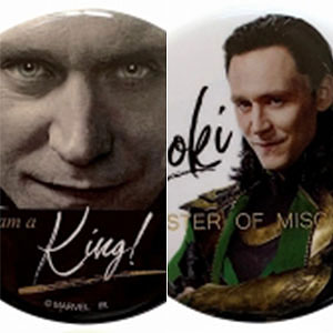 マーベルスタジオ ザ・インフィニティ・サーガ/ LOKI ロキ 缶バッジ コレクション 8種コンプリートセット