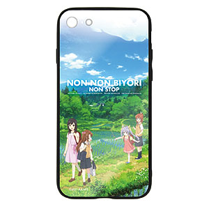 のんのんびより のんすとっぷ 強化ガラスiPhoneケース /7・8・SE(第2世代)共用