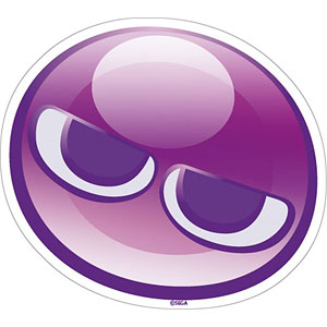 ぷよぷよ ダイカットラバーマットコースター 紫ぷよ