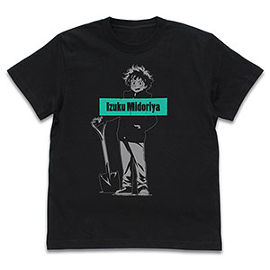 僕のヒーローアカデミア 緑谷出久 Tシャツ 雪まつりVer./BLACK-M