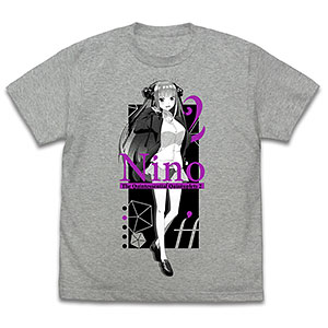 五等分の花嫁∬ 中野二乃 Tシャツ∬/MIX GRAY-XL