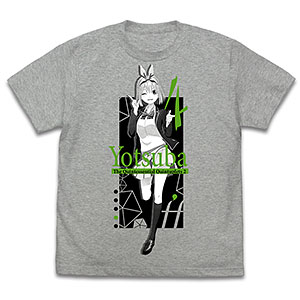 五等分の花嫁∬ 中野四葉 Tシャツ∬/MIX GRAY-XL