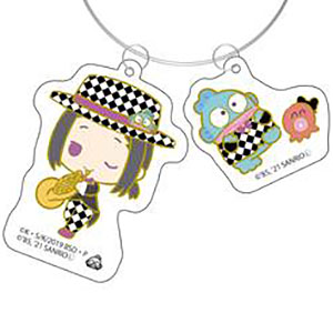 文豪ストレイドッグス×サンリオキャラクターズ ワイヤーキーホルダー 森鴎外×ハンギョドン オーケストラ ver.