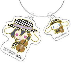 文豪ストレイドッグス×サンリオキャラクターズ ワイヤーキーホルダー フョードル・D×シナモロール オーケストラ