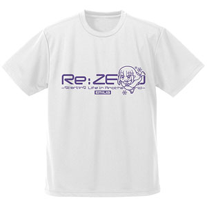 Re：ゼロから始める異世界生活 エミリア ドライTシャツ デフォルメVer./WHITE-XL