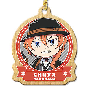 文豪ストレイドッグス わん！ 木製ストラップ 08 中原中也