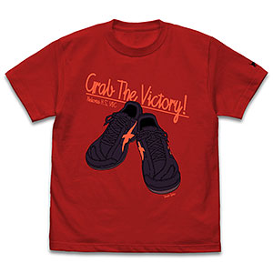 ハイキュー！！ TO THE TOP 黒尾鉄朗シューズ Tシャツ/RED-XL