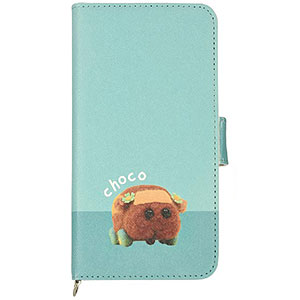 PUI PUI モルカー 汎用手帳型スマートフォンカバー(M+) チョコ