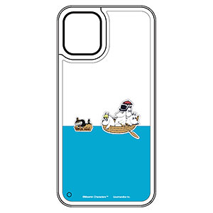 ムーミン iPhone 12 mini 対応 ぷかぷかウォーターケース 船旅