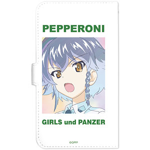ガールズ＆パンツァー 最終章 ペパロニ Ani-Art clear label 手帳型スマホケース Lサイズ