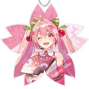 巡音ルカ　BIGアクリルキーホルダー　アクキー　しらび　桜ミク　初音ミク 桜ミク 描き下ろしイラスト 巡音ルカ Art by しらび BIGアクリル