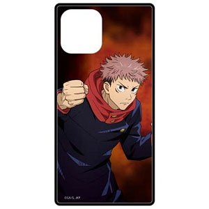 呪術廻戦 iPhone 12mini 対応 スクエアガラスケース 虎杖悠仁
