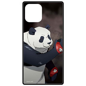 呪術廻戦 iPhone 12/12Pro 対応 スクエアガラスケース パンダ