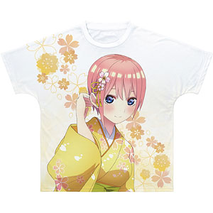 TVアニメ『五等分の花嫁∬』 描き下ろしイラスト 一花 桜和装ver. フルグラフィックTシャツ ユニセックス XL
