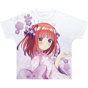 TVアニメ『五等分の花嫁∬』 描き下ろしイラスト 二乃 桜和装ver. フルグラフィックTシャツ ユニセックス M