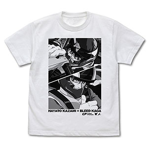 新世紀GPXサイバーフォーミュラ 風見ハヤト＆ブリード加賀Tシャツ/WHITE-L（再販）[コスパ]《０１月予約》