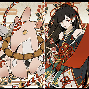 【限定販売】陰陽師本格幻想RPG 花札シリーズ 月牌（マンスリーカード） 七月荻 文月パック