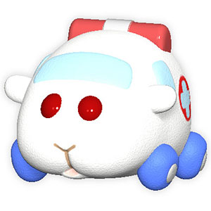 【特典】PUI PUI モルカー スクイーズフィギュア 救急モルカー